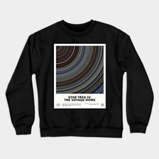 minimal_Star T.rek IV - The Voyage Home Abstract Circular Art Movie Crewneck Sweatshirt